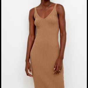 NWT Brown Ribbed HM Dress